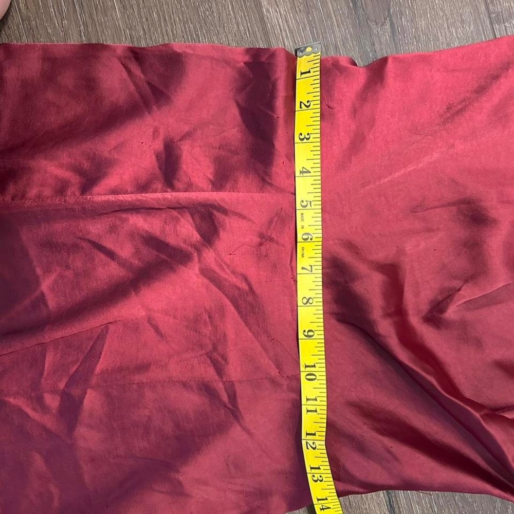 Burgundy one shoulder formal maxi dress - Picture 5 of 6